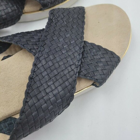 VANELi Womens Edyta Black Woven Slip On Sandals Flats Shoes Size 9 - Picture 10 of 10